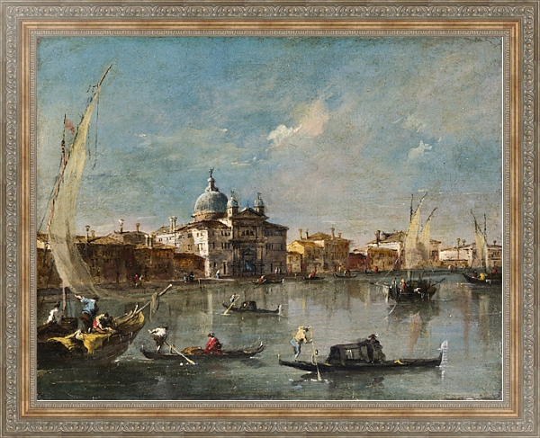 Постер Венеция - Джудекка и Зителле с типом исполнения На холсте в раме в багетной раме 484.M48.310