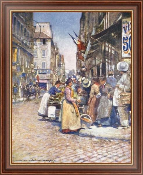 Постер A Corner at the Rue de Seine с типом исполнения На холсте в раме в багетной раме 35-M719P-83