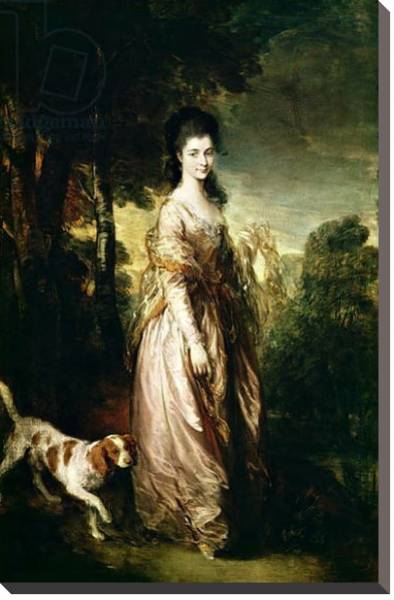 Постер Portrait of Mrs. Lowndes-Stone c.1775 с типом исполнения На холсте без рамы