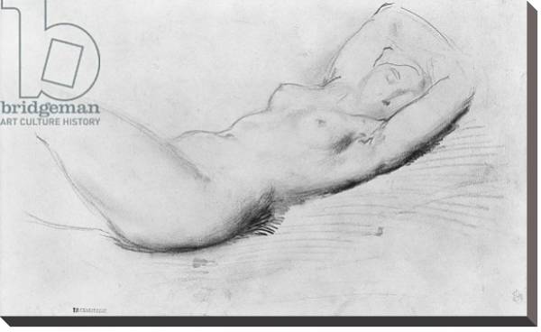 Постер Study of a nude с типом исполнения На холсте без рамы