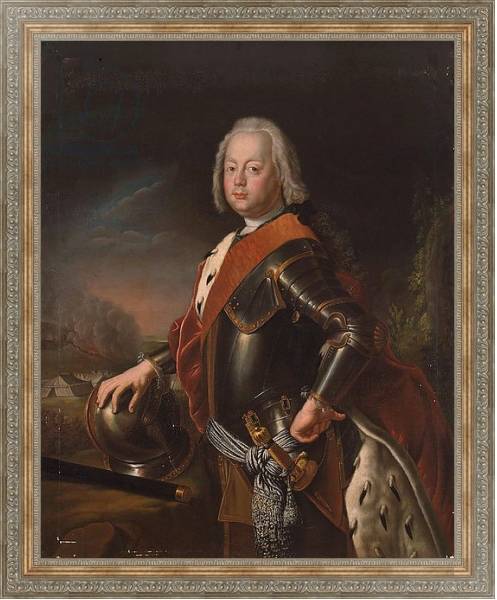 Постер Portrait of Christian August, Prince of Anhalt-Zerbst, 1725 с типом исполнения На холсте в раме в багетной раме 484.M48.310