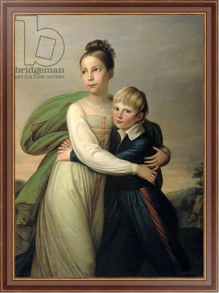 Постер Prince Albrecht and Princess Louise, c.1817 с типом исполнения На холсте в раме в багетной раме 35-M719P-83