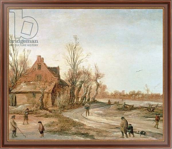 Постер Winter Landscape, 1623 с типом исполнения На холсте в раме в багетной раме 35-M719P-83