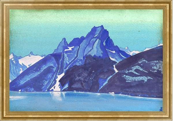 Постер Озеро Нагов. Кашмир с типом исполнения На холсте в раме в багетной раме NA033.1.051