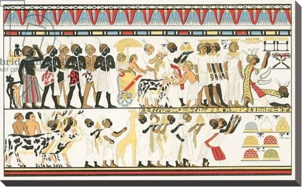 Постер Hamitic art work: Wall inscriptions of Old Egypt с типом исполнения На холсте без рамы