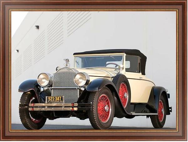 Постер Packard Custom Eight Convertible Coupe by Dietrich '1928 с типом исполнения На холсте в раме в багетной раме 35-M719P-83