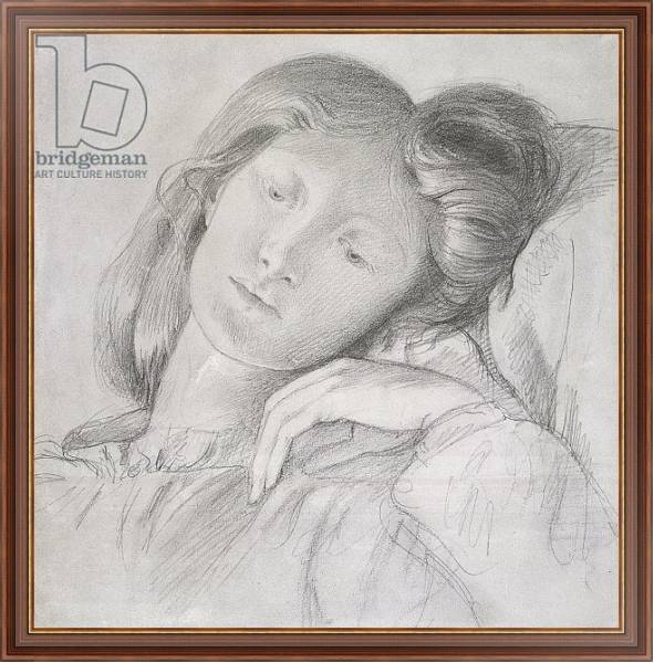 Постер No.0684 Elizabeth Siddal, c.1860 с типом исполнения На холсте в раме в багетной раме 35-M719P-83