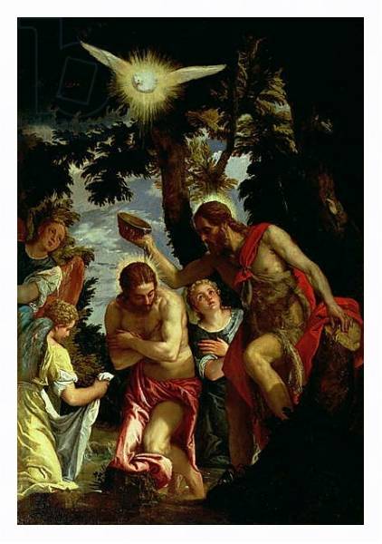 Постер The Baptism of Christ 3 с типом исполнения На холсте в раме в багетной раме 221-03
