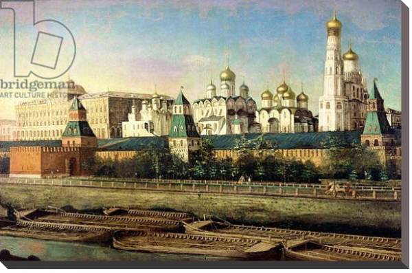 Постер View of the Moscow Kremlin from the Embankment с типом исполнения На холсте без рамы