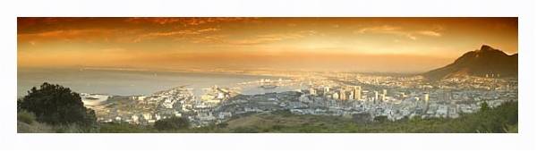 Постер Африка. Кейптаун с типом исполнения На холсте в раме в багетной раме 221-03