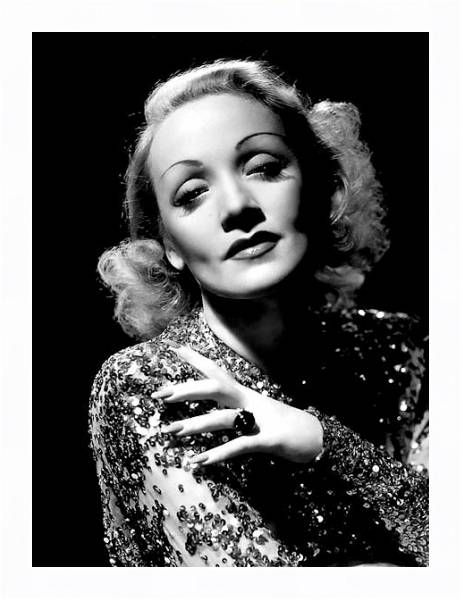 Постер Dietrich, Marlene 14 с типом исполнения На холсте в раме в багетной раме 221-03