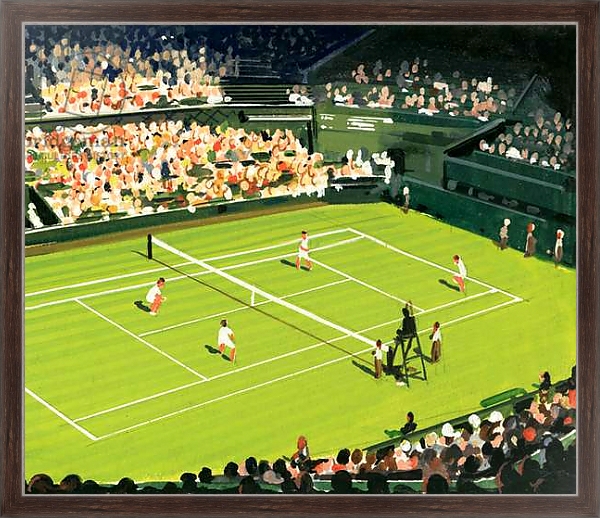 Постер The centre court at Wimbledon с типом исполнения На холсте в раме в багетной раме 221-02