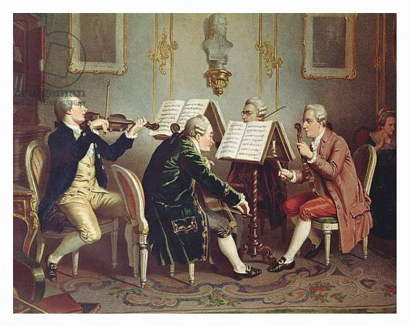 Постер String Quartet с типом исполнения На холсте в раме в багетной раме 221-03