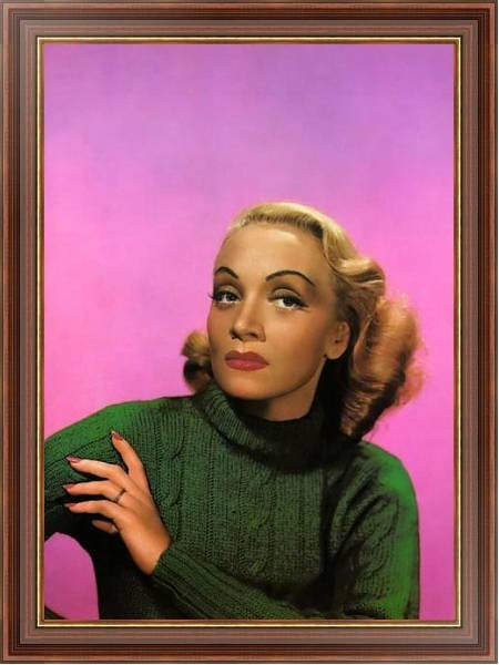 Постер Dietrich, Marlene 7 с типом исполнения На холсте в раме в багетной раме 35-M719P-83