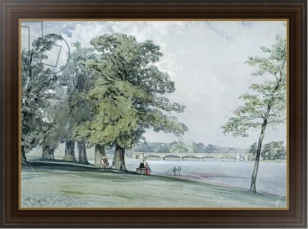 Постер View on the Serpentine, Hyde Park 2 с типом исполнения На холсте в раме в багетной раме 1.023.151