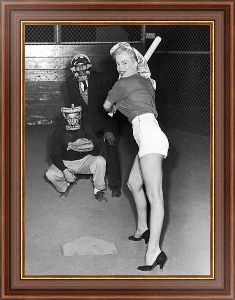 Постер Monroe, Marilyn 90 с типом исполнения На холсте в раме в багетной раме 35-M719P-83