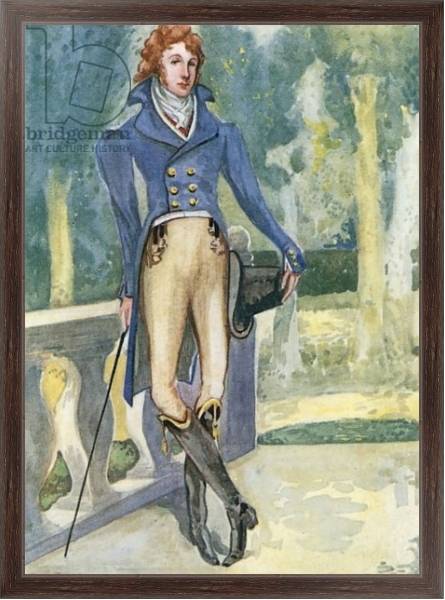 Постер A Man of the Time of George IV 1820-1830 с типом исполнения На холсте в раме в багетной раме 221-02