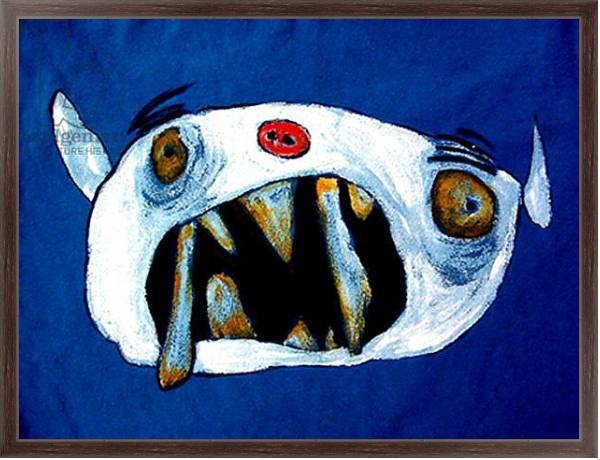 Постер Monster with long teeth с типом исполнения На холсте в раме в багетной раме 221-02