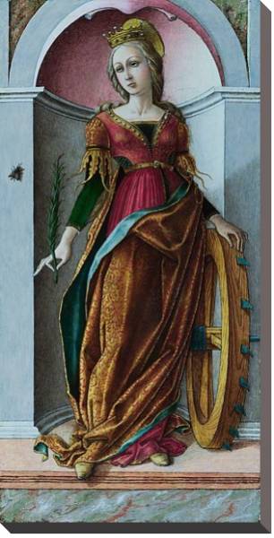Постер Святая Катерина Алексадрия с типом исполнения На холсте без рамы