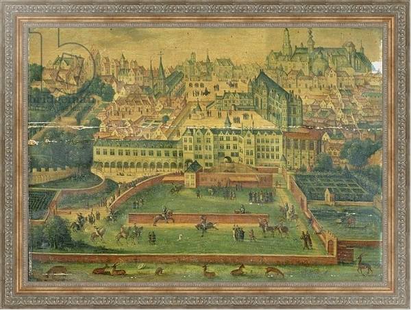 Постер A View of the Royal Palace, Brussels с типом исполнения На холсте в раме в багетной раме 484.M48.310