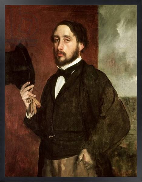 Постер Self portrait, c.1862 с типом исполнения На холсте в раме в багетной раме 1727.8010