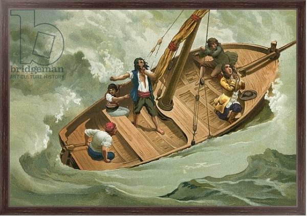 Постер Leibniz in a boat on the Adriatic с типом исполнения На холсте в раме в багетной раме 221-02
