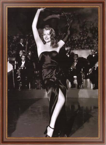 Постер Hayworth, Rita (Gilda) с типом исполнения На холсте в раме в багетной раме 35-M719P-83