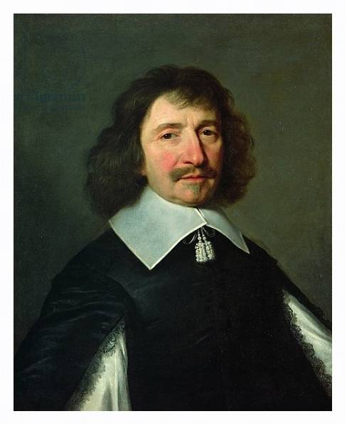 Постер Portrait of Vincent Voiture c.1643-44 с типом исполнения На холсте в раме в багетной раме 221-03