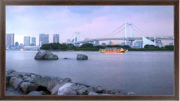 Постер Радужный мост. Токио с типом исполнения На холсте в раме в багетной раме 221-02