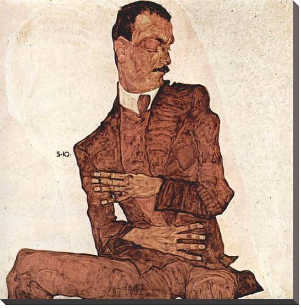 Постер Портрет Артура Рёслера с типом исполнения На холсте без рамы