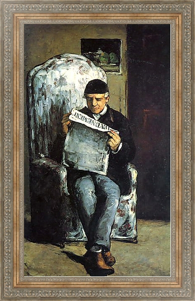 Постер Портрет Луи Августа Сезанна, отца художника с типом исполнения На холсте в раме в багетной раме 484.M48.310