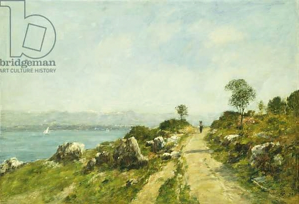 Постер The Road, Antibes; Antibes, la Route, 1893 с типом исполнения На холсте без рамы