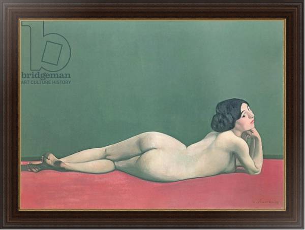 Постер Nude Stretched out on a Piece of Cloth, 1909 с типом исполнения На холсте в раме в багетной раме 1.023.151