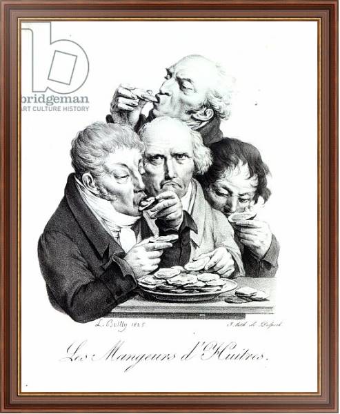 Постер Les Mangeurs d'Huitres, 1825 с типом исполнения На холсте в раме в багетной раме 35-M719P-83