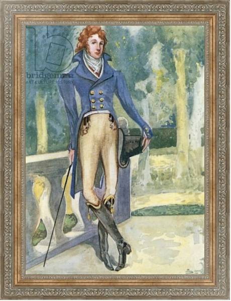 Постер A Man of the Time of George IV 1820-1830 с типом исполнения На холсте в раме в багетной раме 484.M48.310