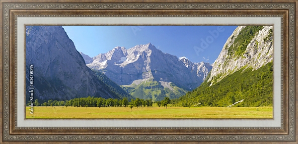 Постер Германия. Баварский пейзаж #1 с типом исполнения На холсте в раме в багетной раме 595.M52.330