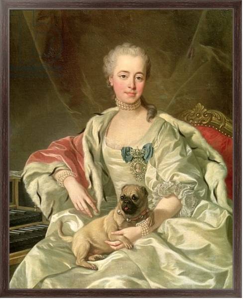 Постер Princess Ekaterina Golitsyna 1759 с типом исполнения На холсте в раме в багетной раме 221-02