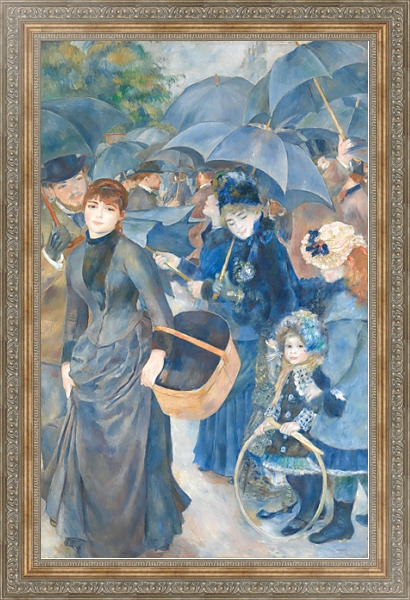 Постер Зонты с типом исполнения На холсте в раме в багетной раме 484.M48.310
