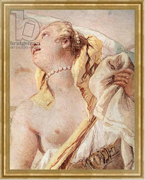 Постер Rinaldo Abandoning Armida, detail of Armida, from 'Gerusalemme Liberata' by Torquato Tasso, 1757 с типом исполнения На холсте в раме в багетной раме NA033.1.051