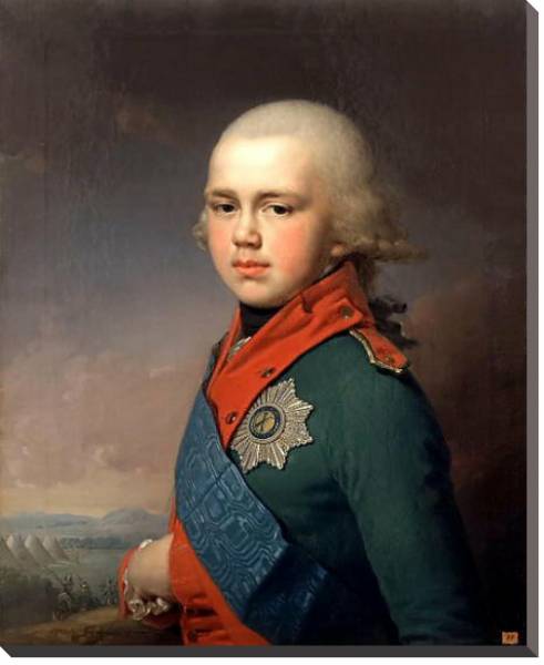 Постер Портрет великого князя Константина Павловича 4 с типом исполнения На холсте без рамы