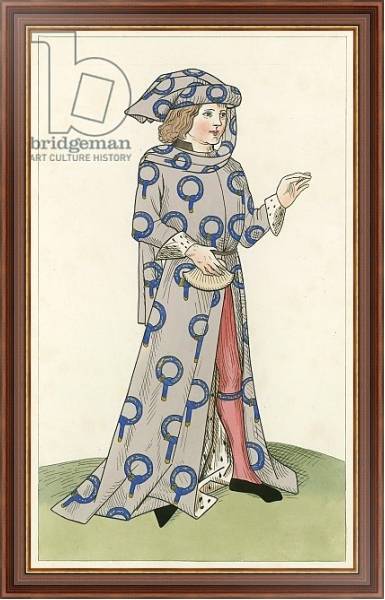 Постер A Knight of the Garter, c 1470, с типом исполнения На холсте в раме в багетной раме 35-M719P-83