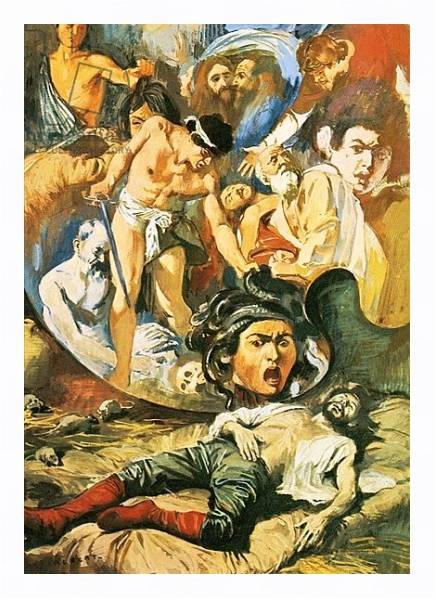 Постер The death of Caravaggio с типом исполнения На холсте в раме в багетной раме 221-03