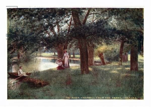 Постер The River Cherwell, from the Parks, Oxford с типом исполнения На холсте в раме в багетной раме 221-03