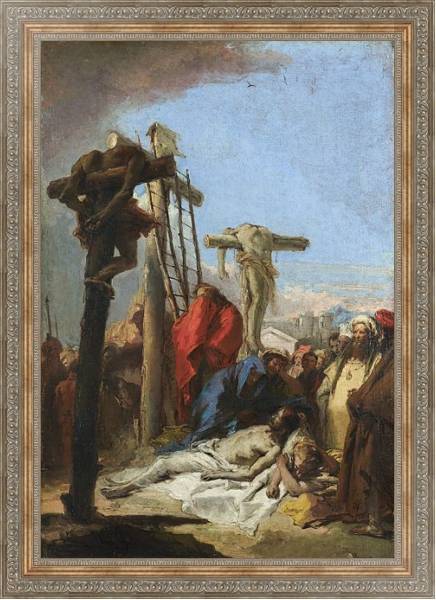 Постер Оплакивание у креста 2 с типом исполнения На холсте в раме в багетной раме 484.M48.310