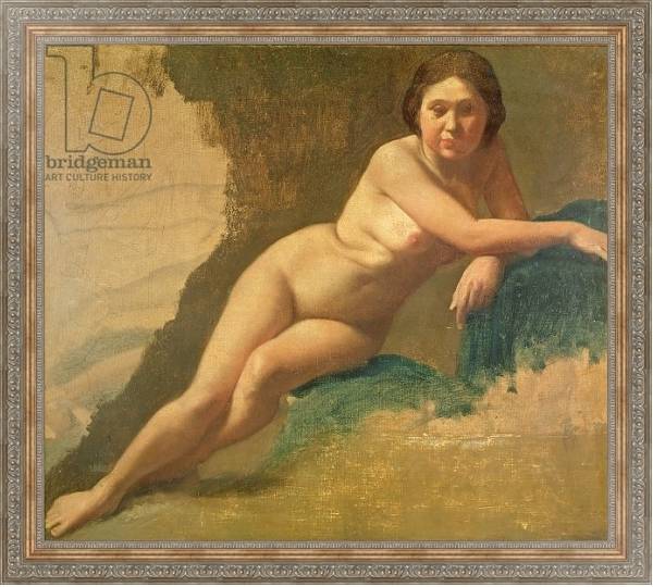 Постер Nude Study, c.1858-60 с типом исполнения На холсте в раме в багетной раме 484.M48.310