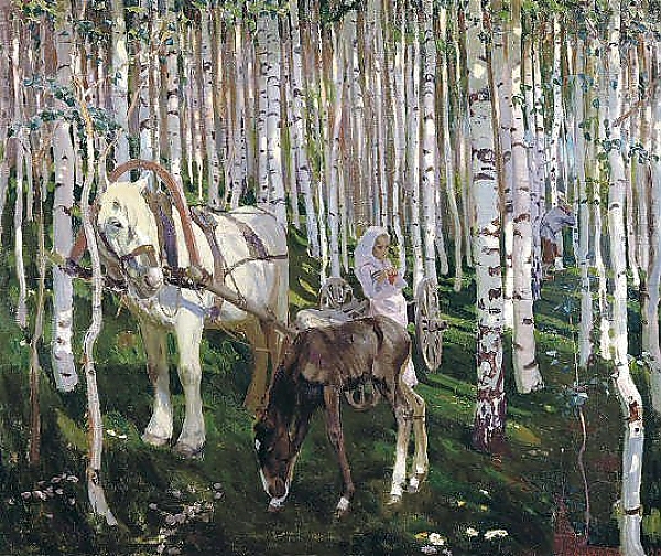 Постер В лесу. 1905 с типом исполнения На холсте без рамы