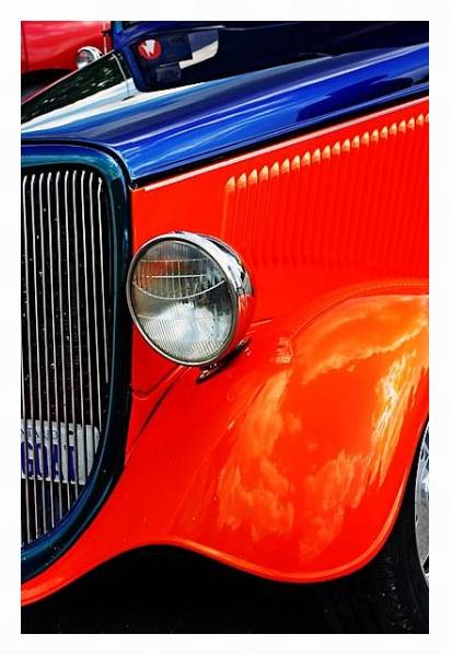 Постер Ретро-авто 2 с типом исполнения На холсте в раме в багетной раме 221-03