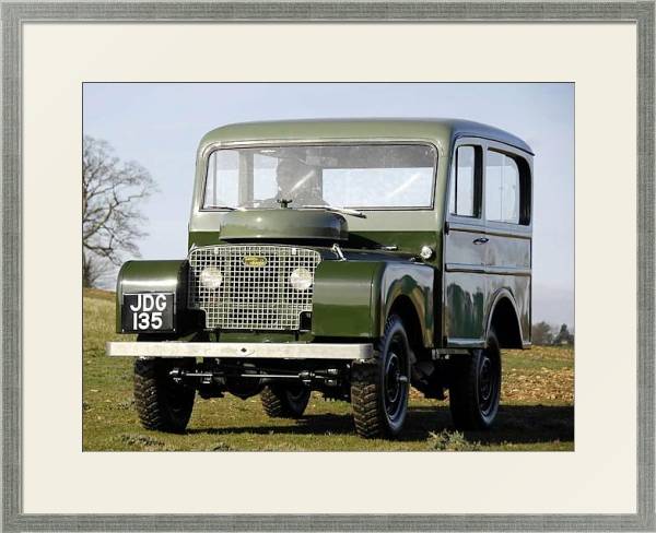 Постер Land Rover Series I 80 Tickford Station Wagon '1948–58 с типом исполнения Под стеклом в багетной раме 1727.2510