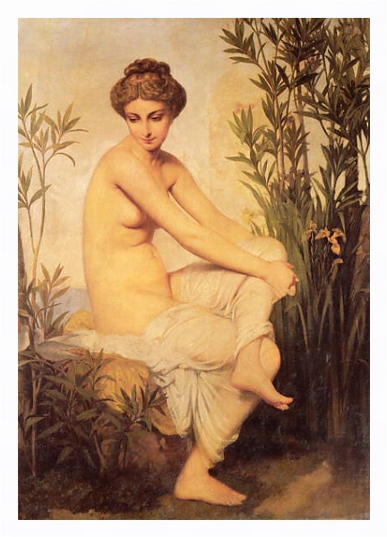 Постер Baigneuse antique с типом исполнения На холсте в раме в багетной раме 221-03