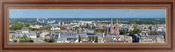 Постер Франция, Страсбург. Большая панорама с типом исполнения На холсте в раме в багетной раме 35-M719P-83